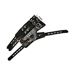 Strict Leather Four Buckle Suspension Cuffs