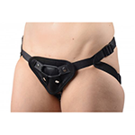 Sutra Fleece-Lined Strap On with Vibrator Pouch