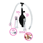 Nipple Pumping System with Dual Detachable Acrylic Cylinders