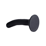 Black Silicone Strap-On Dildo - Small