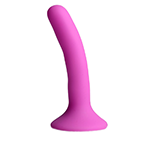 Pink Silicone Strap-On Dildo - Small