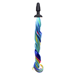 Rainbow Pony Tail Anal Plug
