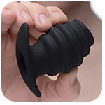 Hive Ass Tunnel Silicone Ribbed Hollow Anal Plug