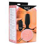 Remote Control Vibrating Pink Bunny Tail Anal Plug