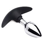 Dark Invader Metal and Silicone Anal Plug