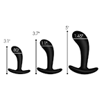 Dark Delights 3 Piece Curved Anal Trainer Set