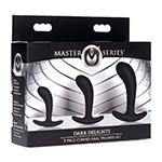 Dark Delights 3 Piece Curved Anal Trainer Set