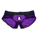 Lace Envy Pegging Set with Lace Crotchless Panty Harness
