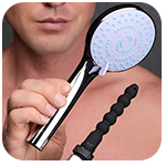 Shower Head with Silicone Enema Nozzle