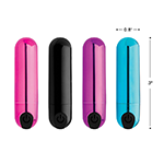 10X Rechargeable Vibrating Metallic Bullet