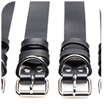 Leather Locking Bondage Straps - 4 Pack
