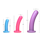 Triple Peg 28X Vibrating Silicone Dildo Set with Remote Control
