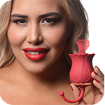 Royalty Rose Textured Suction Clit Stimulator