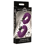 Cuffed in Fur Furry Handcuffs - Purple