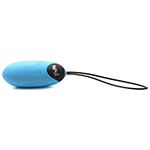 28X Nubbed Silicone Vibrating Egg - Blue