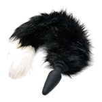 Interchangeable Fox Tail Vibrating Anal Plug (2 Colors)