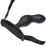 P-Spot Plugger 28X Silicone Prostate Plug with Comfort Harness