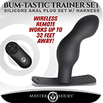 P-Spot Plugger 28X Silicone Prostate Plug with Comfort Harness