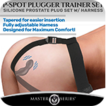 P-Spot Plugger 28X Silicone Prostate Plug with Comfort Harness