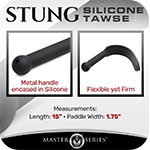 Stung Silicone Tawse - Black