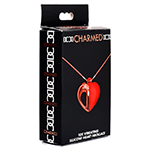 10X Vibrating Silicone Heart Necklace
