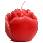 Flaming Rose Drip Candle