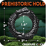 Black Caiman Silicone Cock Ring