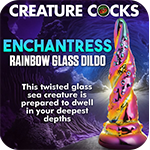 Enchantress Rainbow Glass Dildo