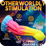 Tenta-Glow Glow-In-The-Dark Silicone Dildo