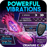 Xenox Vibrating Silicone Dildo with Remote
