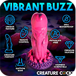 Xenox Vibrating Silicone Dildo with Remote