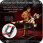 Leg Spreader Obedience Chair with Sex Machine