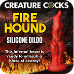 Fire Hound Silicone Dildo - Large