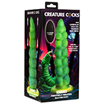 Squirmer Thrusting and Vibrating Silicone Dildo