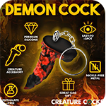 Fire Demon Mini Dildo Key Chain