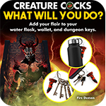 Fire Demon Mini Dildo Key Chain