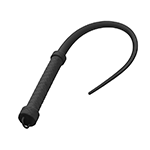 Viper Tail Silicone Whip - Black