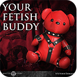 Gimp Teddy Bear - Red