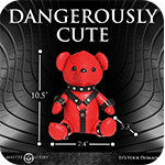 Gimp Teddy Bear - Red