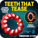 Fangs Silicone Cock Ring