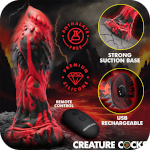 Inferno Cock Vibrating Silicone Dildo