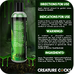 Green Creature Slime Water-Based Lubricant - 8oz.