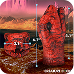 Serpentine Stroker Silicone Masturbator - Red