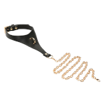 Captivate Collar with Body Chain - Black