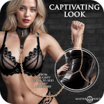 Captivate Collar with Body Chain - Black