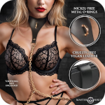 Captivate Collar with Body Chain - Black