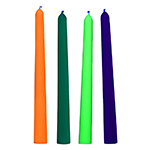 Glow Wax UV Blacklight Reactive Drip Candles Set of 4