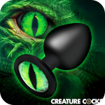 Creature Eye Green Eye Silicone Butt Plug - Large