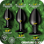 Creature Eyes Green Eye Silicone Butt Plug Set