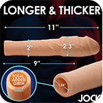 Extra Thick 2 Inch Penis Extension - Light